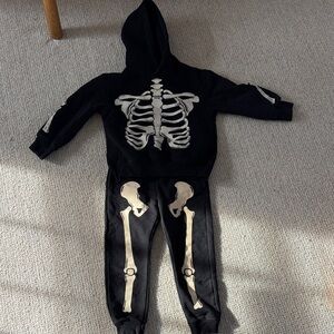 Zara skeleton hoodie set